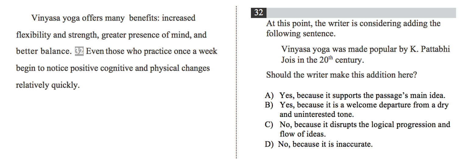 Tests Uncovered: Argument Questions In Redesigned SAT Writing