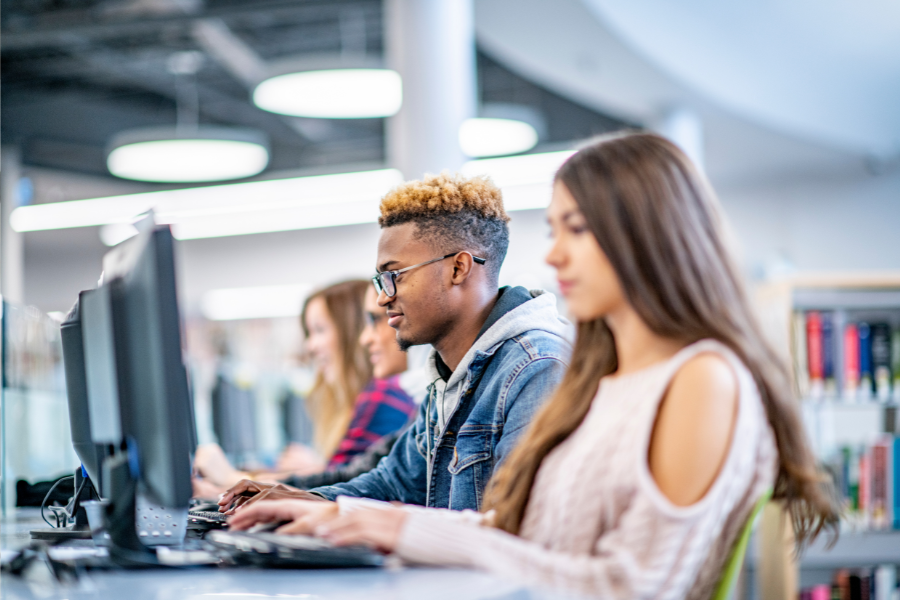 Students take new digital ACT